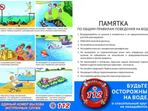 ЕДДС Дальнеконстантиновского района информирует: Правила поведения на водных объектах в летний период.